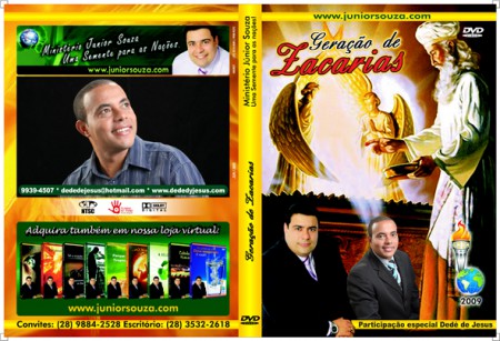 Capa para DVD Geração de Zacarias -Junior Souza e Dedé de Jesus